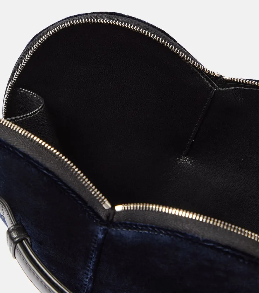 Alaia Le C√Ö¬ìur velvet heart clutch