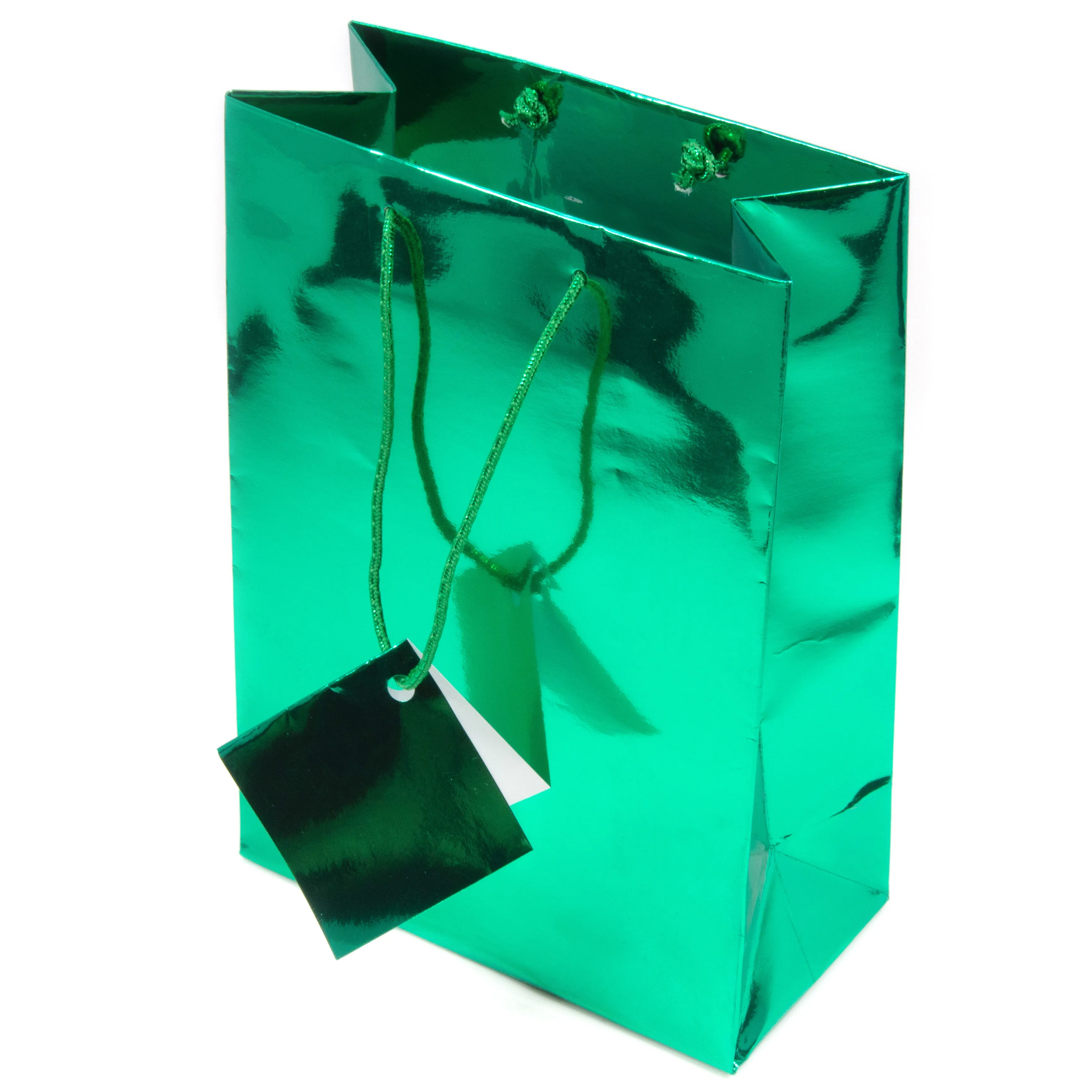 Assorted Metallic Glossy Paper Tote Gift Bag