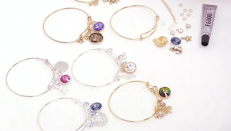 Instructions for Making the Deluxe Charm Bangle Bracelet Kits