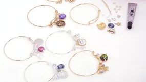 Instructions for Making the Deluxe Charm Bangle Bracelet Kits