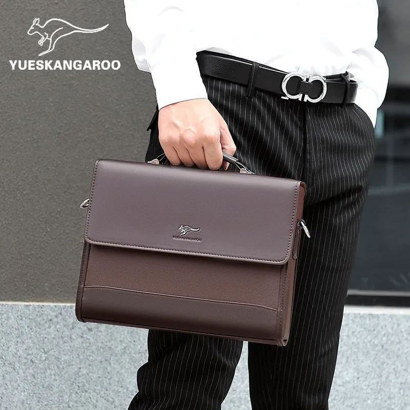Men Laptop Bag Men's Documents Handbags Man For Tote Brand Pu 2023 Briefcase Organizer Bags Shoulder Business Leather For Male