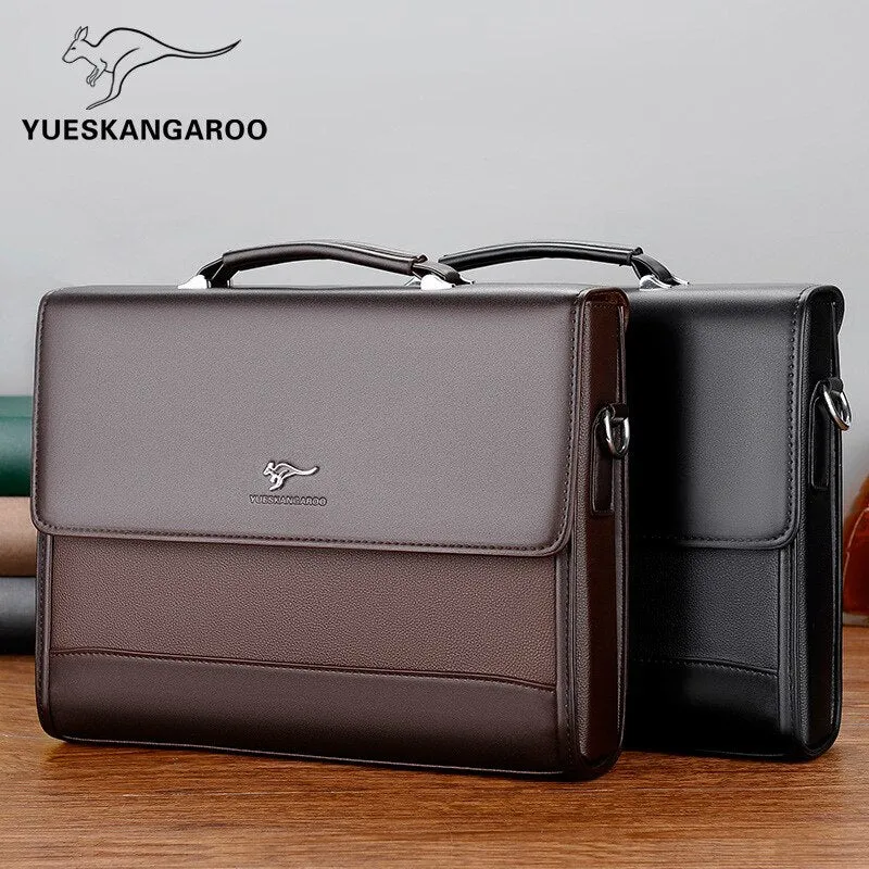 Men Laptop Bag Men's Documents Handbags Man For Tote Brand Pu 2023 Briefcase Organizer Bags Shoulder Business Leather For Male