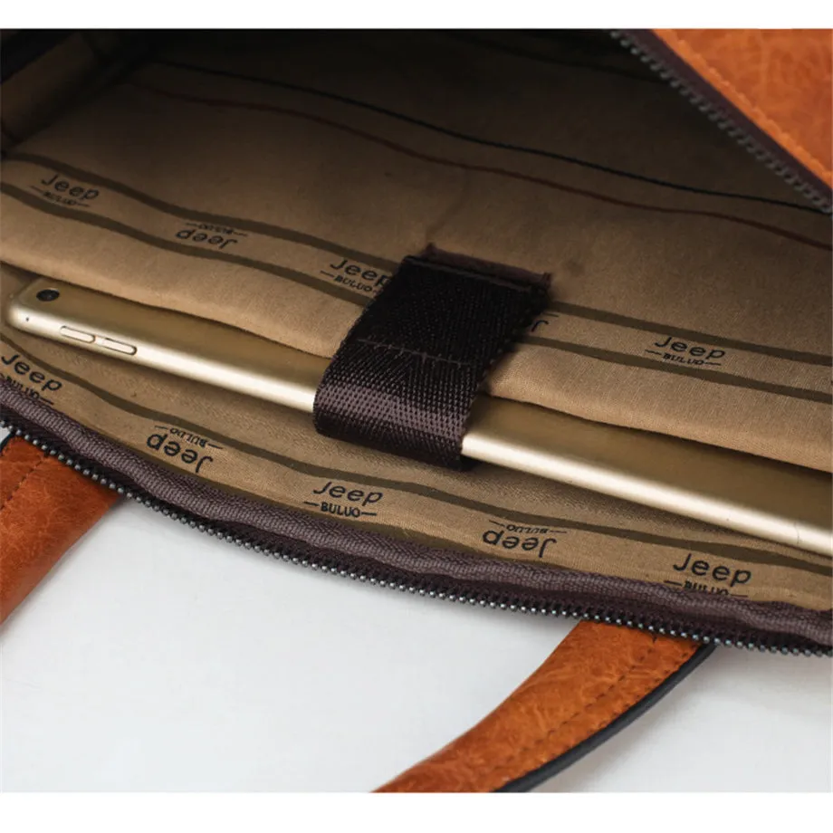 Men's Leather Briefcase For 13'3 Inch Laptop