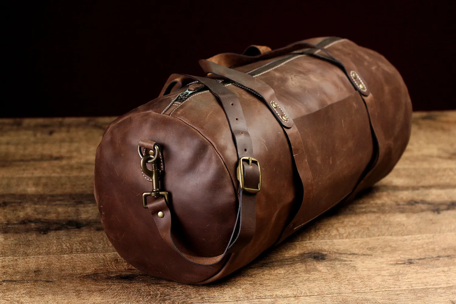 Shangrila Dark Brown Vintage Duffle