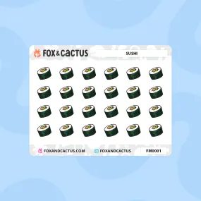 Sushi (Mini Sheet) Stickers