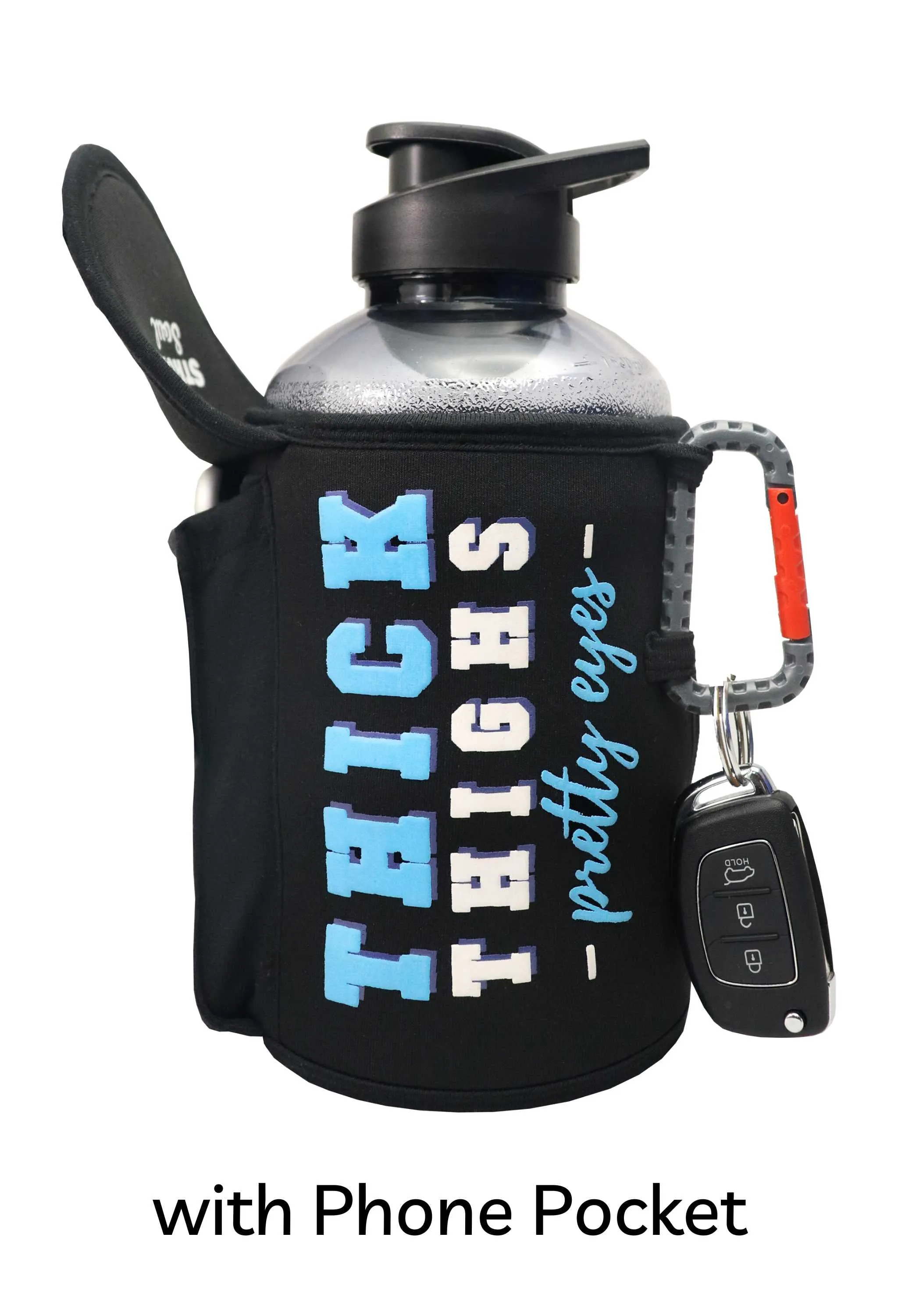 Thick Thighs Pretty Eyes - Gallon Gym Bottle 1.5L