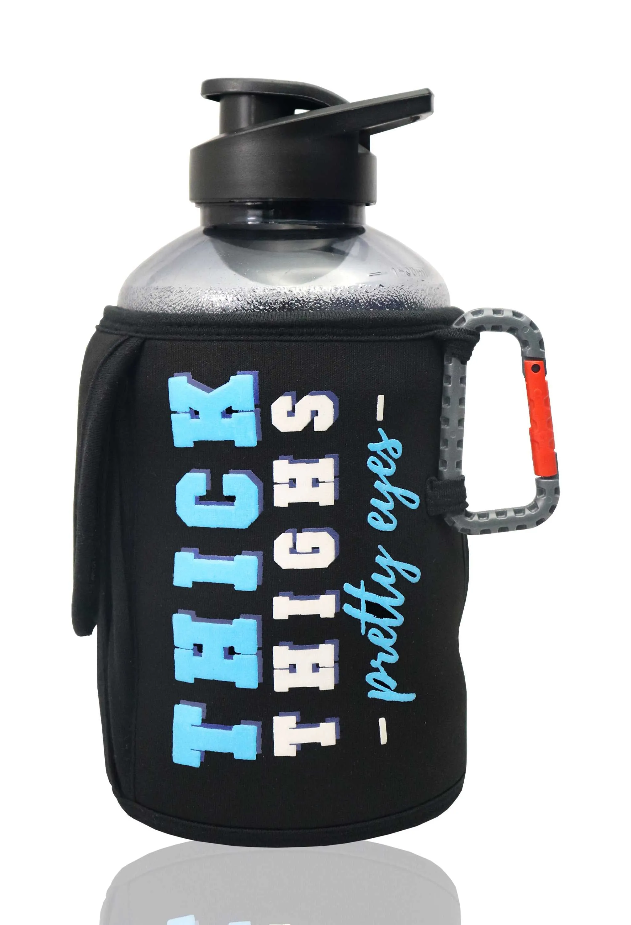 Thick Thighs Pretty Eyes - Gallon Gym Bottle 1.5L