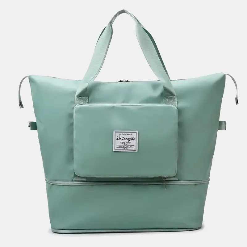 Travel Duffle Bag Extra Large Foldable Tote with Dry Wet Separation Pocket
