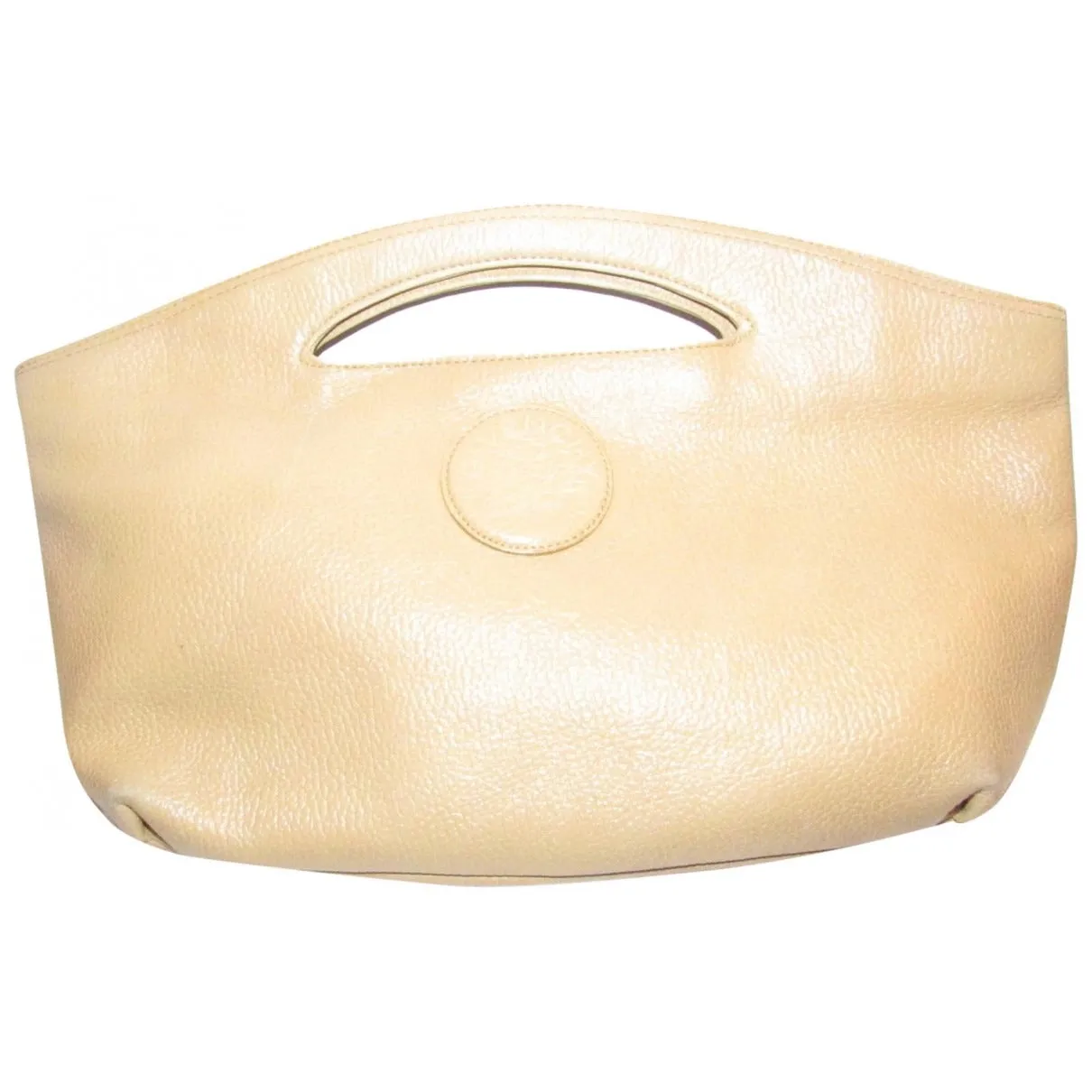 Vintage, Givenchy camel-coloured textured leather, large tote with a leather port hole/punch in the center of the top handle